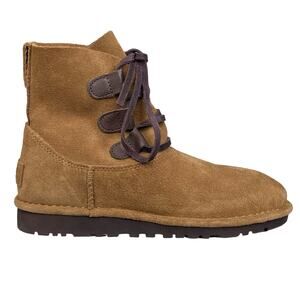 UGG Women’s Elvi Brown Suede Lace Up Ankle Boot Size US 5